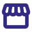 A blueberry blue image of a store front.